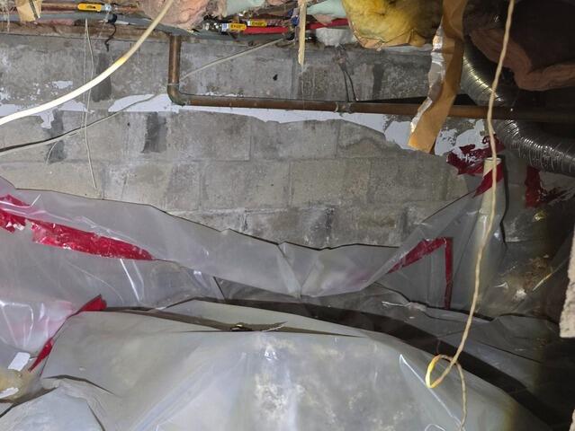 Superior Crawl Space Encapsulation System in Dracut, MA - Before Photo