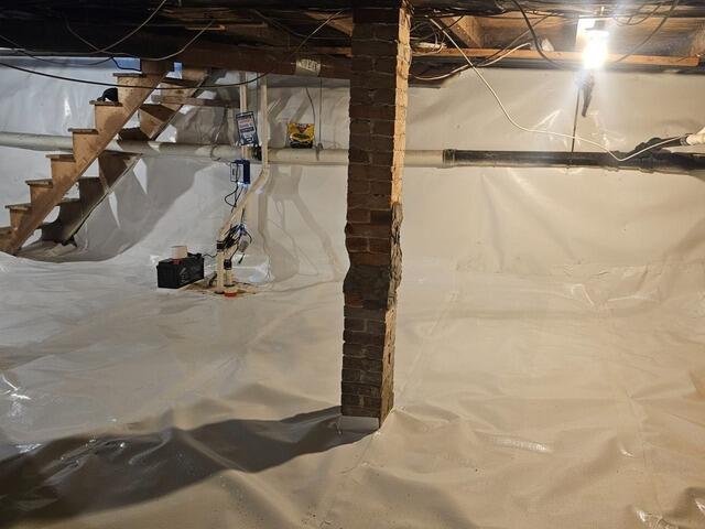 Wet Basement Solutions in Amesbury, MA - After Photo