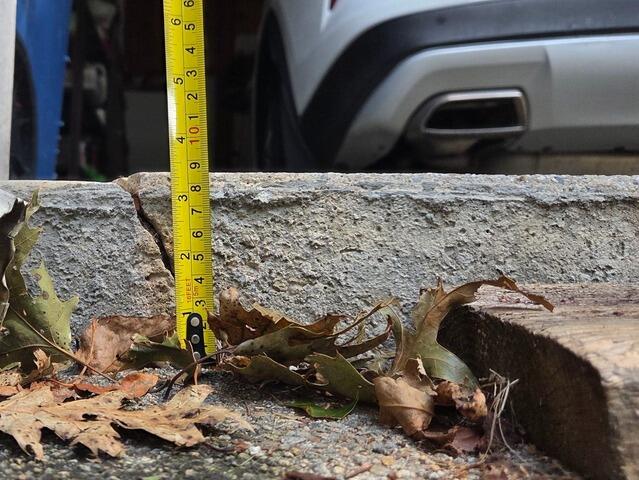 Driveway Repair in Cumberland, RI - Before Photo