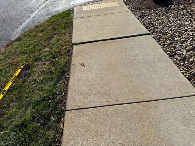 Sidewalk Leveling in Merrimac, MA - Before Photo