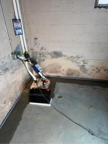 Wet Basement Floor Repair in Manchester, NH - After Photo