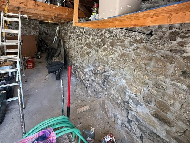Garage Wall Repair in North Billerica, MA - Before Photo