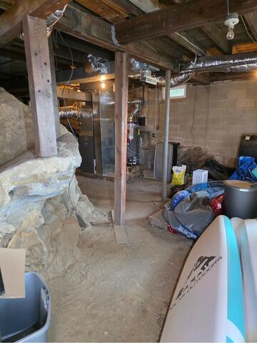 Newly Purchased Home Floor Stabilization in Windham, NH - Before Photo