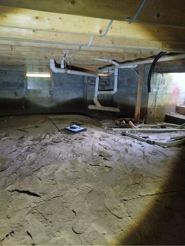 Crawl Space Solutions in Wilton, NH - Before Photo