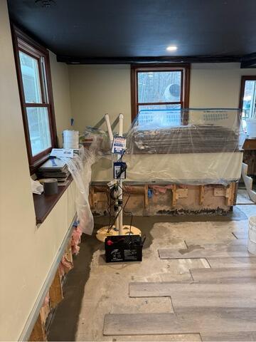 Finished Basement Flooding Repair in Hollis,NH - After Photo