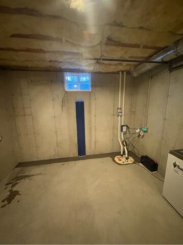 Water Leaking Through Basement Window in Burlington, MA