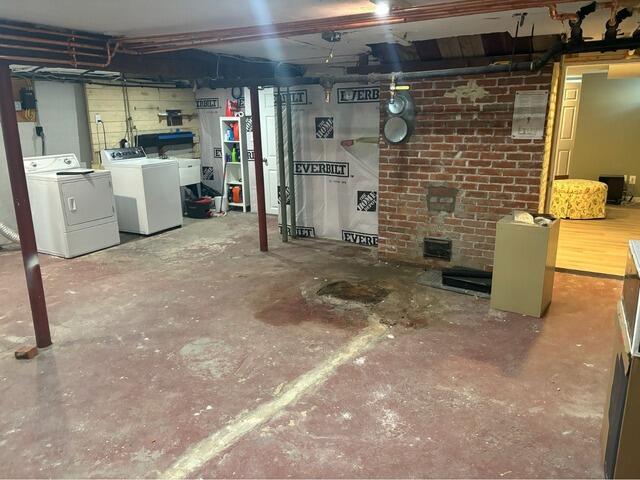 Basement Flooring in Winchester, MA - Before Photo