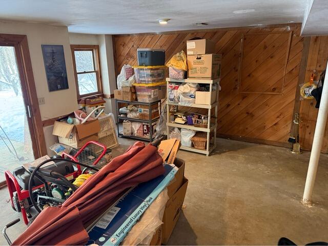 Finished Basement Waterproofing in Amherst, NH - Before Photo