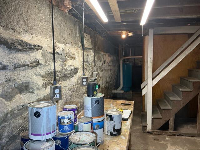 StableLock Foundation Wall Stabilization in Bolton, MA - Before Photo