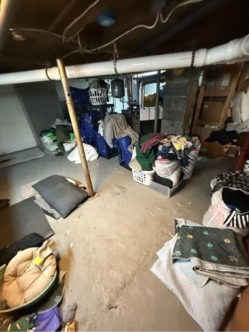 Basement Repair in Pembroke, NH - Before Photo