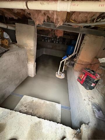Failed Basement Dig Out Repair in Tyngsboro, MA - After Photo
