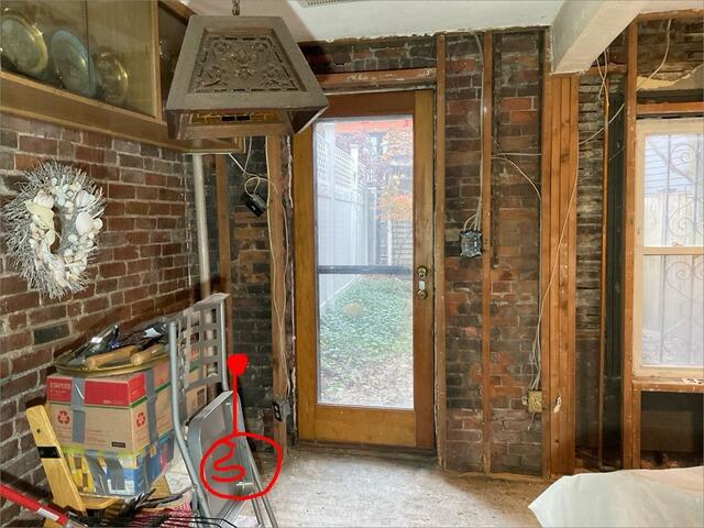 Leaking Basement Repair and Sagging Floor Repair in Boston, MA - Before Photo