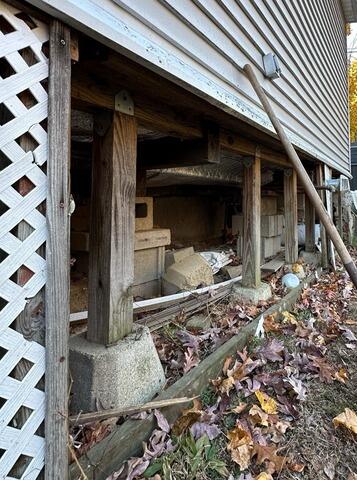 Porch Repair in Pepperell, MA - Before Photo