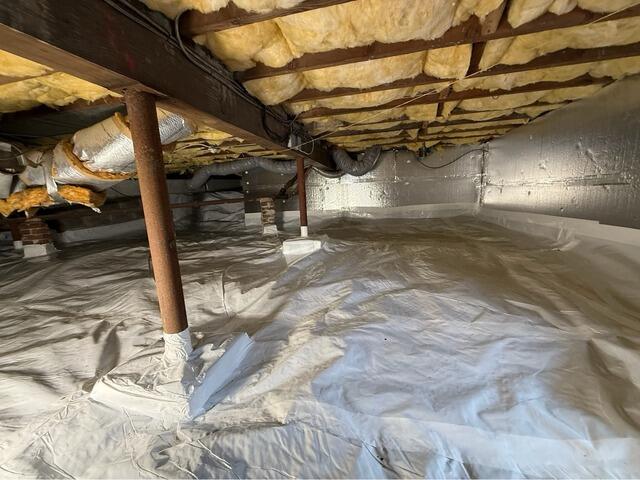 Crawl Space Air Quality Improvement in Winchester, MA - After Photo