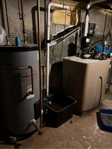 Waterproofing Around Basement Utilities in Brentwood, NH - Before Photo