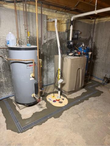 Waterproofing Around Basement Utilities in Brentwood, NH - After Photo