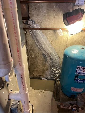 Leaking Basement Crack Repair in New Boston, NH - After Photo