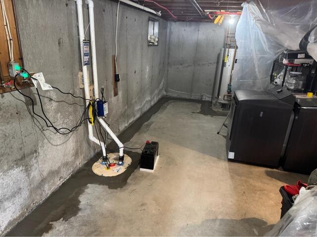 Basement Waterproofing with Drainage System in Londonderry, NH - After Photo