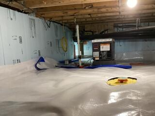 Wet Crawl Space, New London, NH