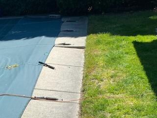 Sunken Pool Deck Repair in Bristol, RI