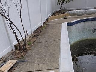 Leveling an Uneven Pool Deck in Dedham, MA