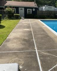 Uneven Pool Deck Concrete Repair in West Bridgewater, MA