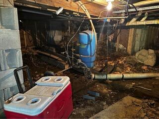 Wet Crawl Space Repair in Alton Bay, NH