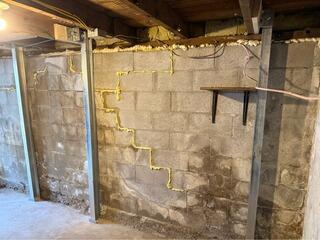 Foundation Wall Stabilization in Wenham, MA