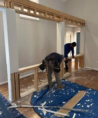Wall removal and Livingroom expansion remodel in Suwanee, GA