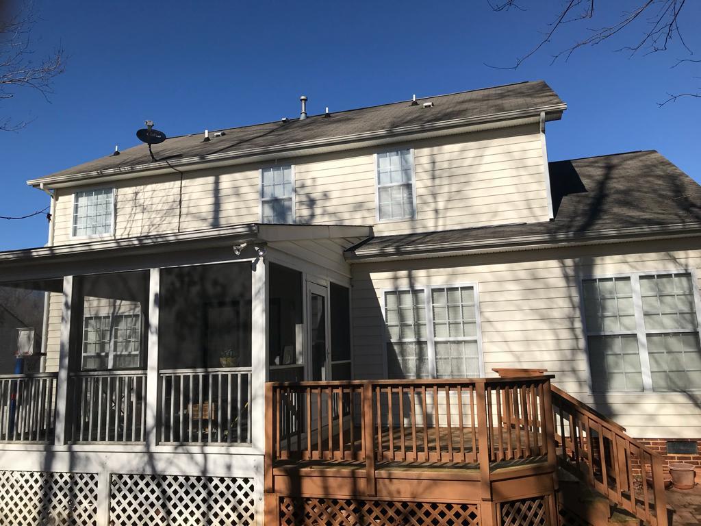 Mighty Dog Roofing Before & After Photo Set Roof Replacement, Raleigh, NC