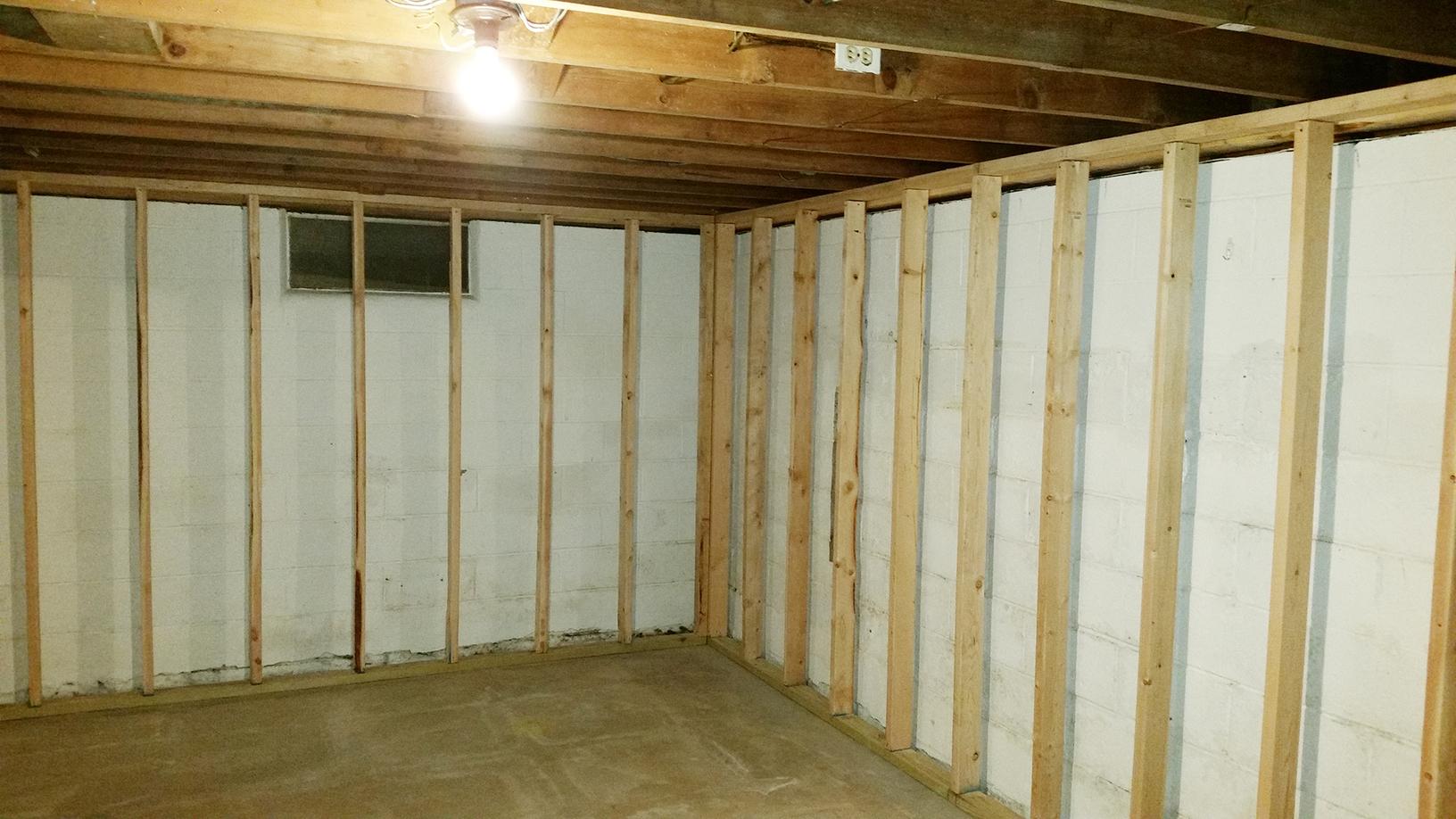 Mold Solutions by Cowleys Before & After Photo Set Mold on Basement