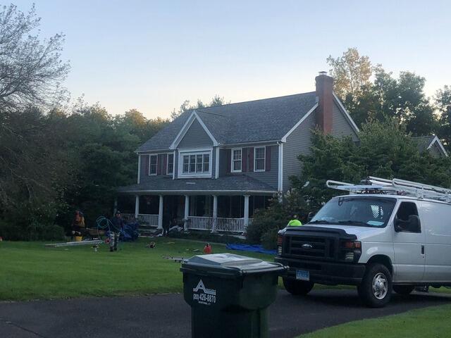 A Sleek New Summit Gray Roof in Newtown, CT - After Photo