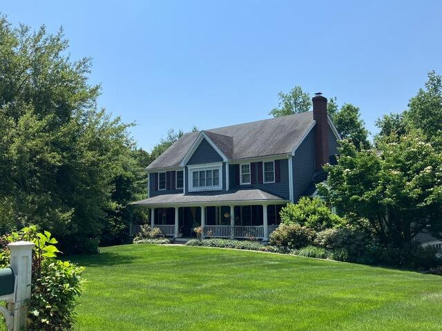 A Sleek New Summit Gray Roof in Newtown, CT - Before Photo