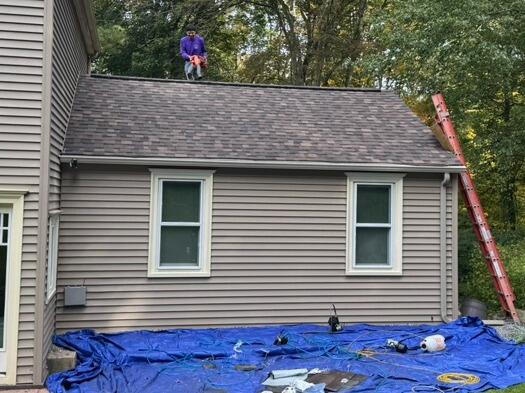 Bethany, CT Homeowner Chooses Brown Roofing for a Durable Garage Roof