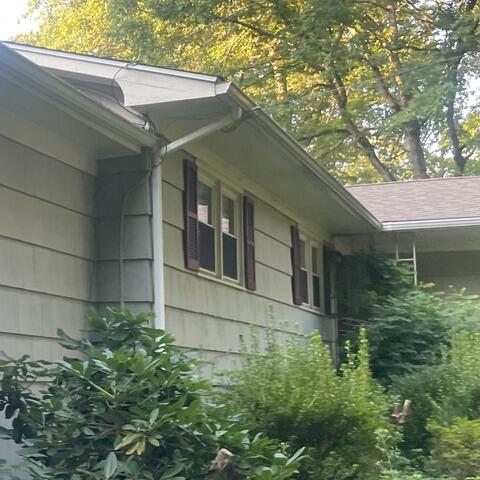 Seamless 6-Inch Gutters Installed in Monroe, CT - Before Photo