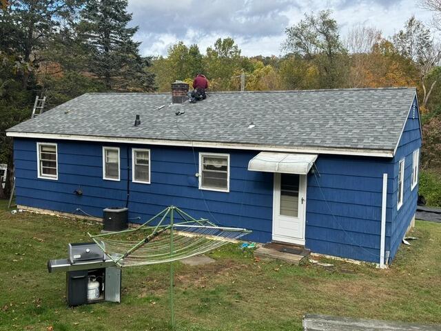 25-Year-Old Roof Replaced with Summit Gray Shingles in Newtown, CT - After Photo