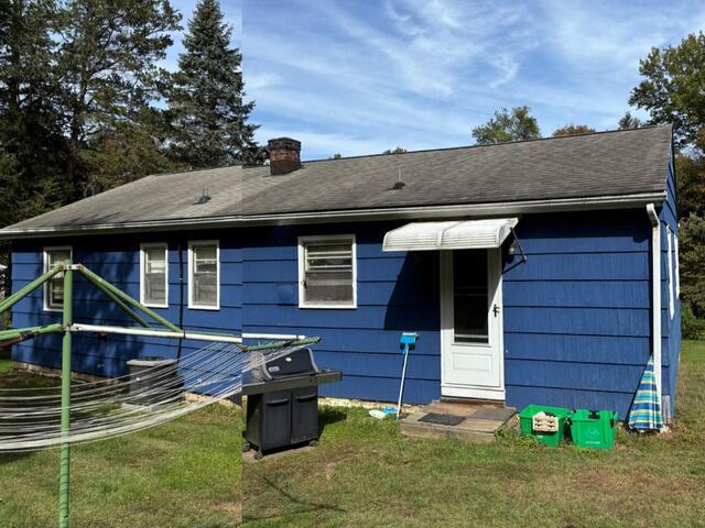 25-Year-Old Roof Replaced with Summit Gray Shingles in Newtown, CT - Before Photo