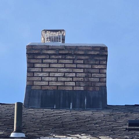 Chimney Leak Solution: New Flashing Installed in Wallingford, CT - Before Photo