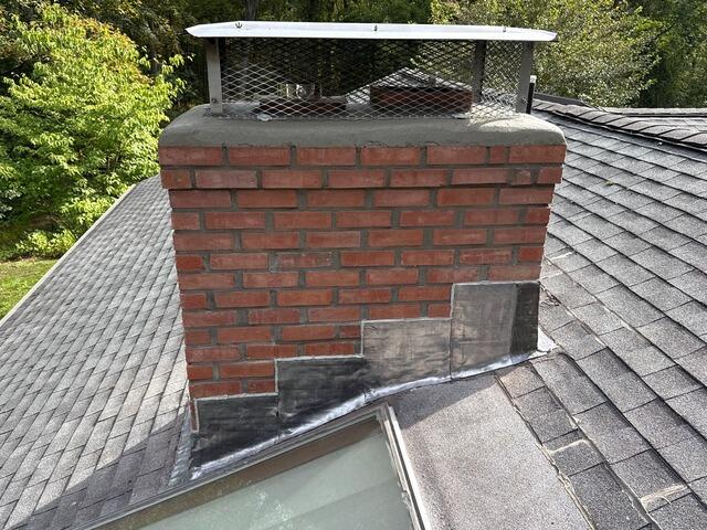 Complete Chimney Rebuild & Waterproofing in Woodbridge, CT - After Photo
