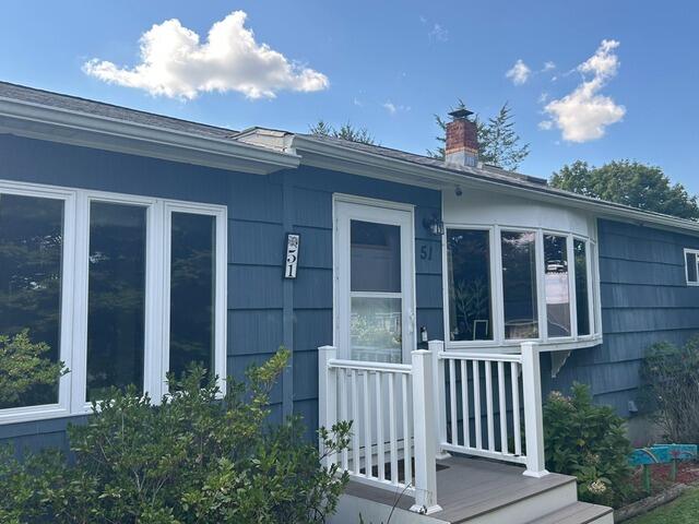 Old Weathered Siding Replacement, Provia Willowbrook Vinyl Siding - Before Photo