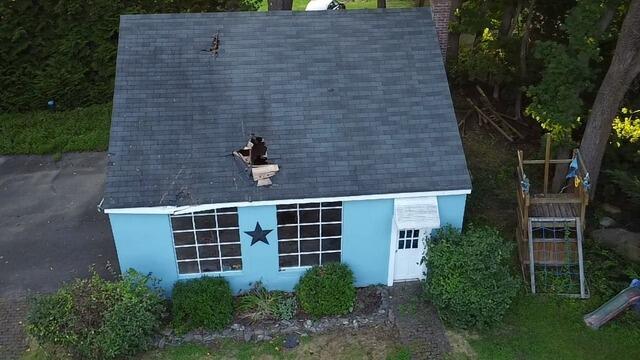 Roof Repair in Woodbridge, CT - Before Photo