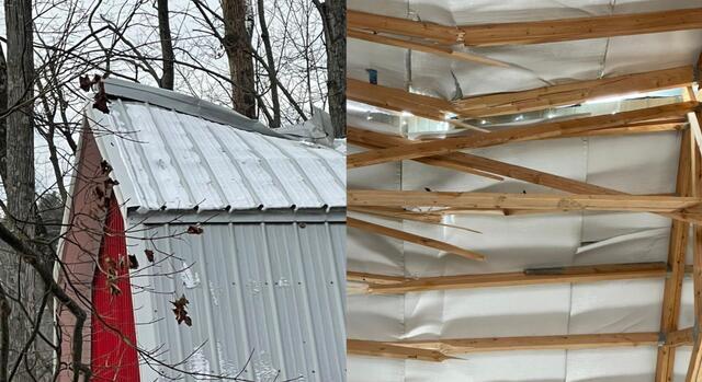 Metal Roof Replacement in Sherman, CT - Before Photo