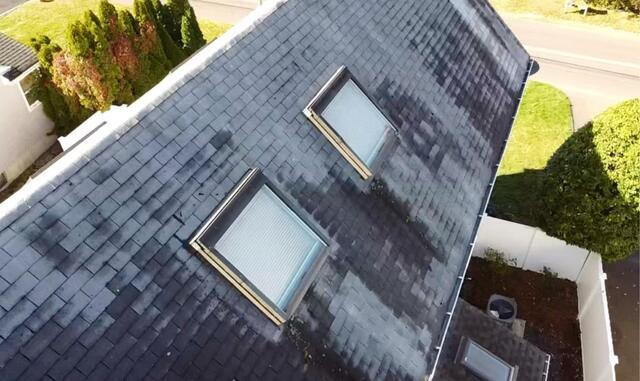 Leaking Roof and Skylights Replaced, Darien, CT - Before Photo