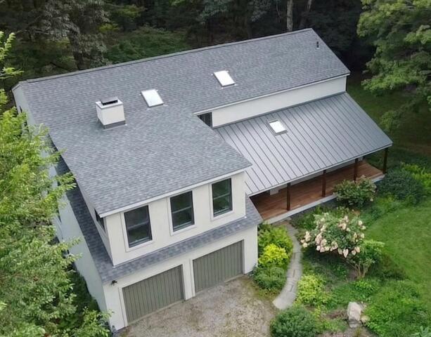 Roof Transformation, Full Replacement with Low Slope Metal Roofing Westport, CT - After Photo