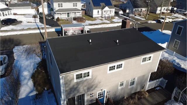 Before & After of Low-Slope Roofing in CT