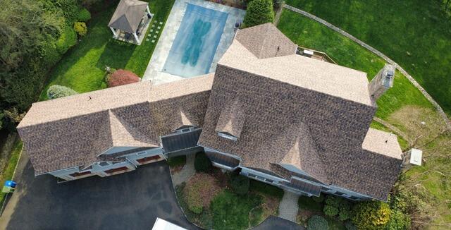 Wilton CT Roof Replacement - IKO Dynasty Driftshake Shingles - After Photo