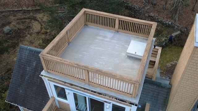 Flat Roof Replacement, Newtown, CT - Before Photo