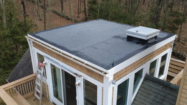 Flat Roof Replacement, Newtown, CT - After Photo