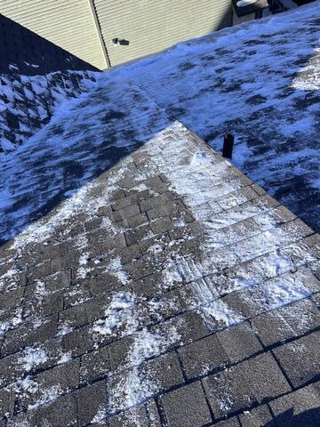 Ice Dam Removal in Bridgeport, CT - Before Photo