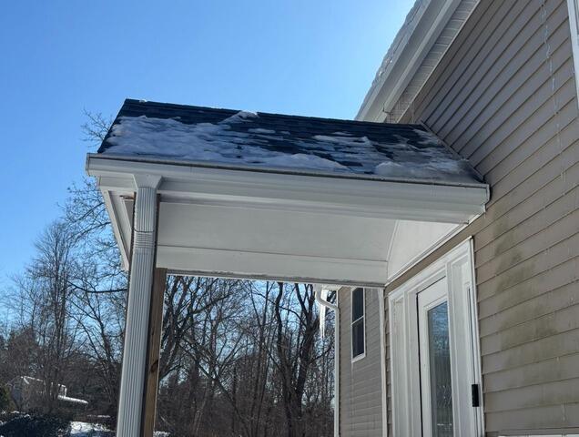 Roof Leak Repair. Brookfield, CT - Before Photo